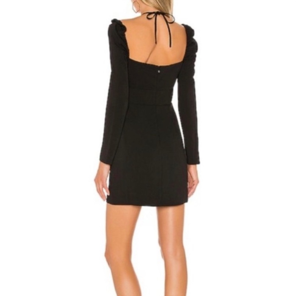 Lovers + Friends Hopper Mini Black Long Sleeve Cut-Out Dress - Picture 2 of 8